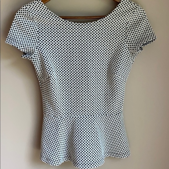 Banana Republic Peplum Top SZ 0 - Picture 3 of 9